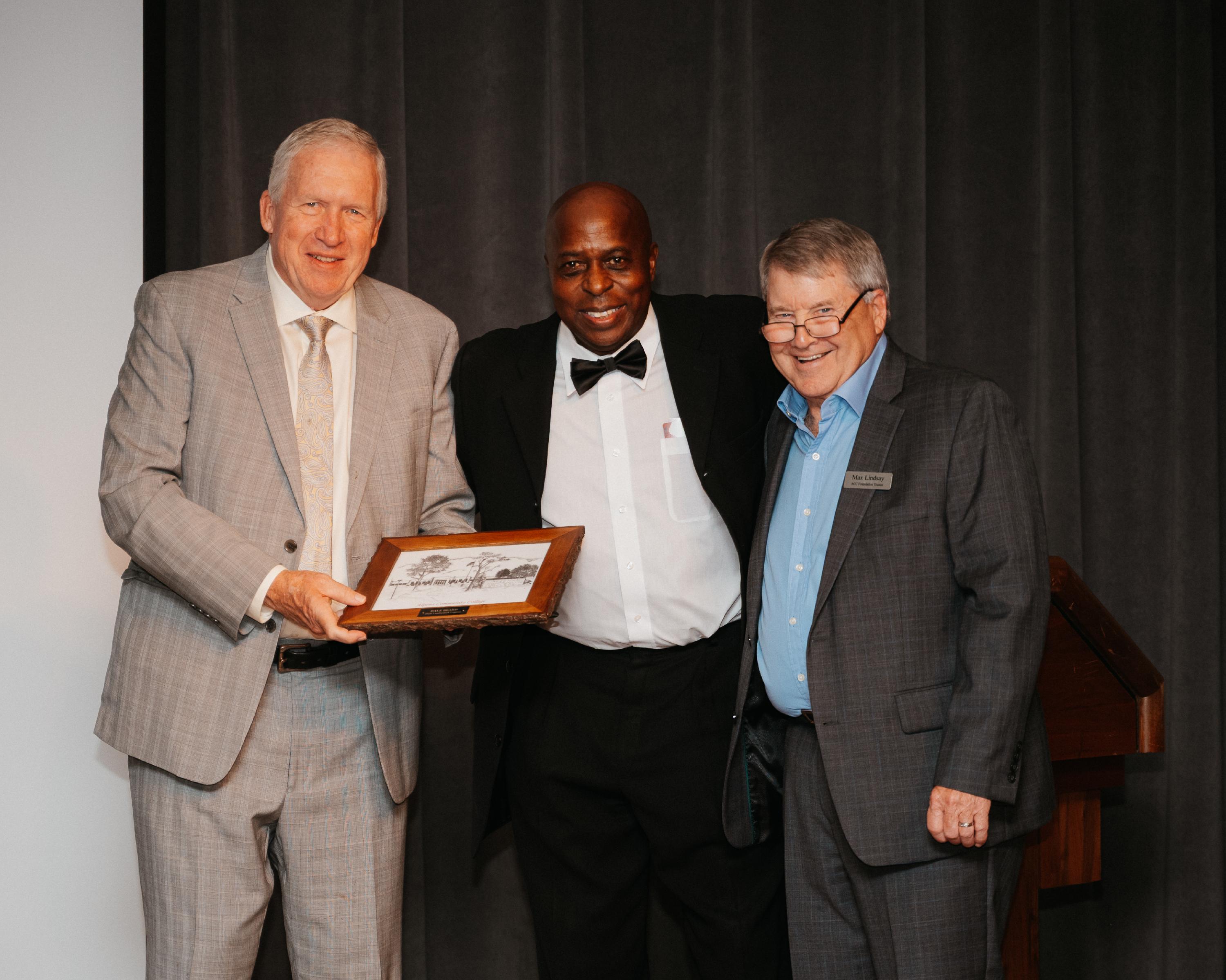 Coach Steve Schray, Dale Beard and Max Lindsay
